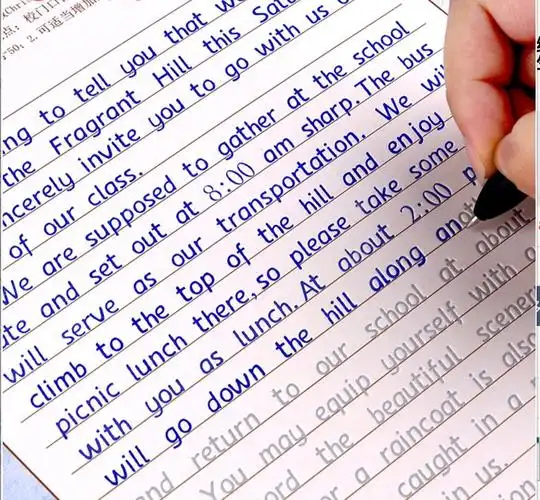 六品堂 lzt144 衡水体英语凹槽字帖 3本装 16支装