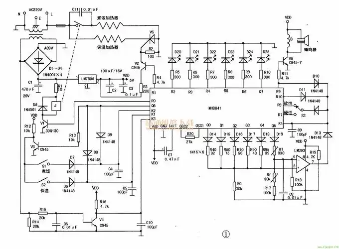 智能电饭煲工作原理图
