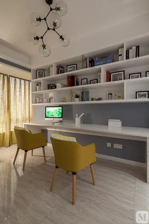 简约书房吊顶装修效果图