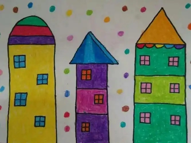启蒙班绘画课《房子》