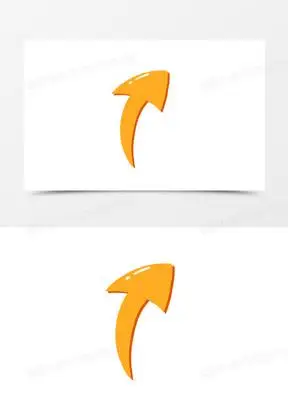 箭头黄色图片素材