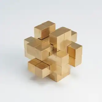 儿童高难度减压成人解锁九连环全套十级烧脑玩具 鲁班锁12根大号65*65