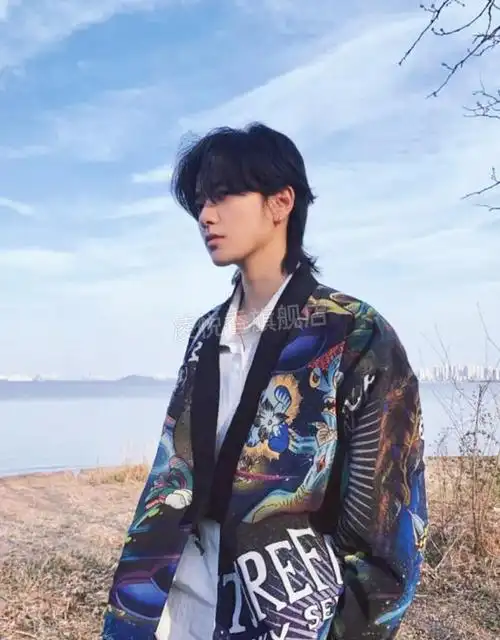 限时秒杀韩式狼尾假发男中分假发男日系武士头同款假发韩版帅气狼尾