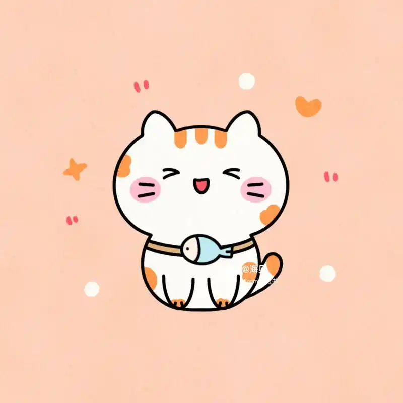 可爱小猫咪简笔画|手帐贴纸素材|内附步骤图 萌萌的小猫咪 .