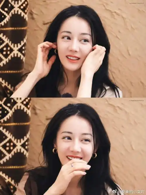 原来迪丽热巴一直是素颜