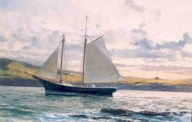 美国海洋画家david thimgan帆船系列作品