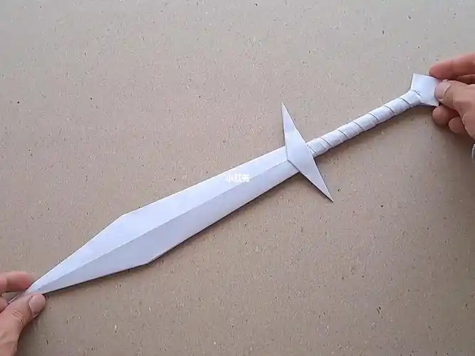 超帅用a4纸做霸气的折纸勇士宝剑