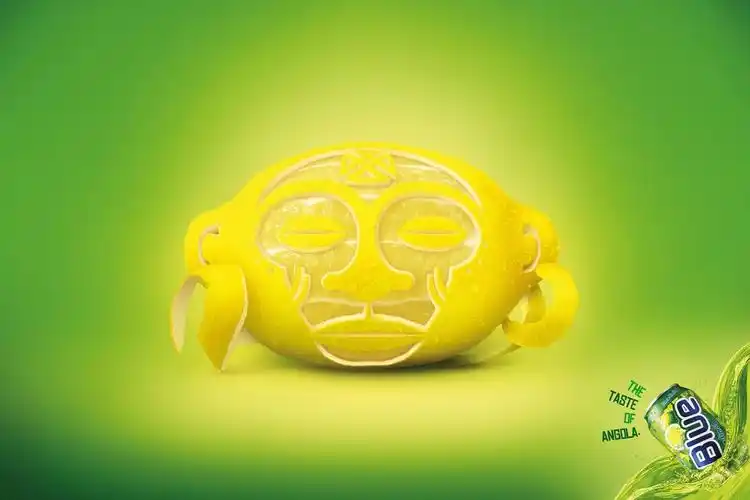 blue soft drink国外果汁饮料广告创意海报