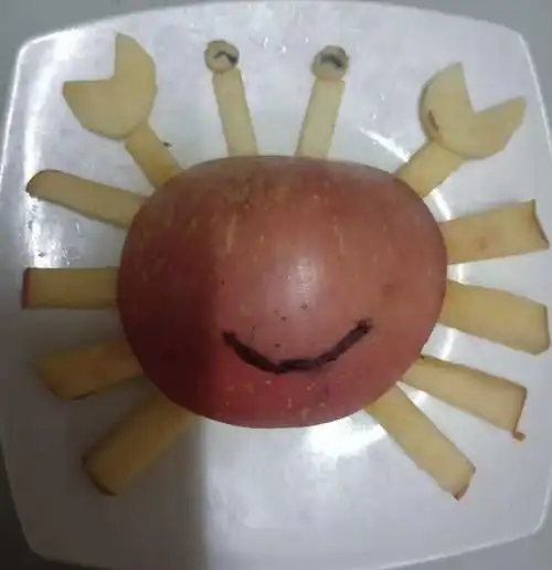 北关幼儿园大班手工制作——果蔬大变样