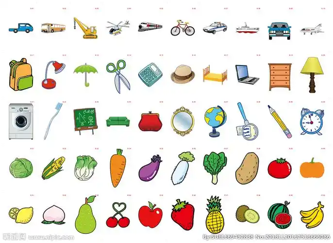 宝宝识物挂图图片