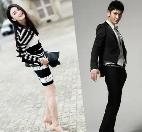 秦岚曝光时尚写真黄晓明秦岚情史曝光