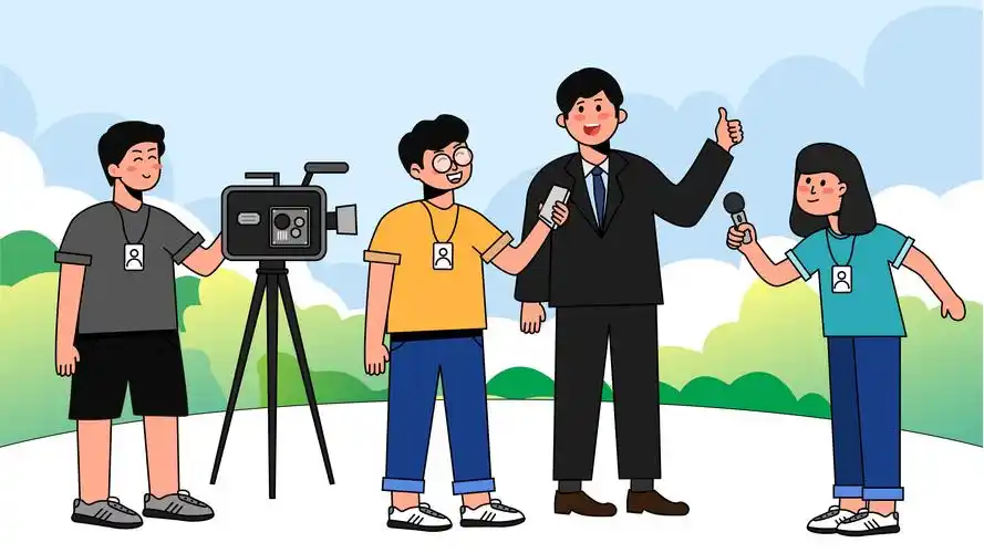 小记者采访-记者节