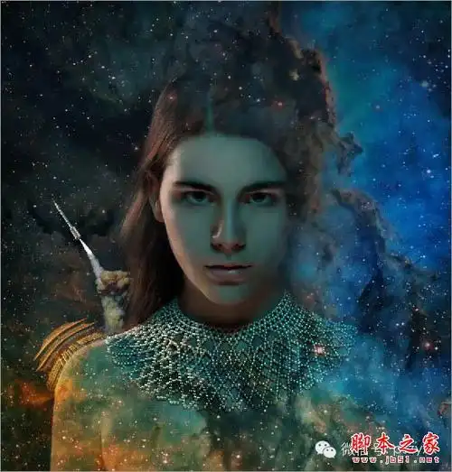 用ps合成星空背景的科幻电影人物海报的方法