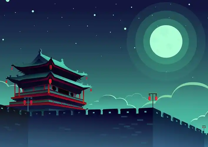 毕设插画中国四大古城