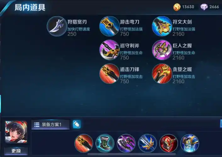 王者荣耀: 打野英雄必备的5样装备, 图5让其战斗力翻倍!