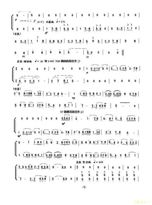 小提琴协奏梁山伯与祝英台小提琴谱简谱1