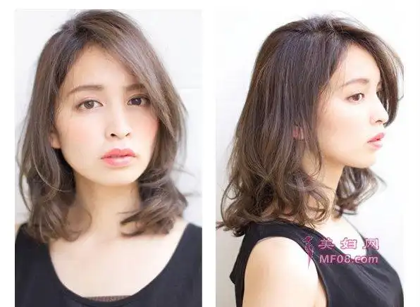 三七分的斜刘海