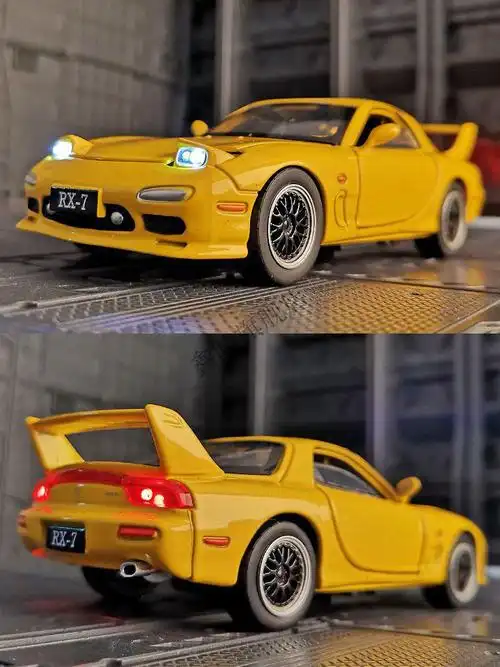 ae86车模型玩具车头文字秋名山车神d藤原拓海同款gtr合金车模男生tx