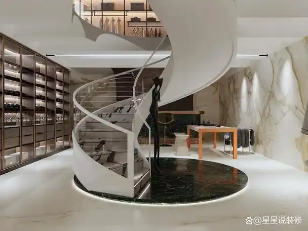 "拾级而上,这是属于旋转楼梯的优雅浪漫"