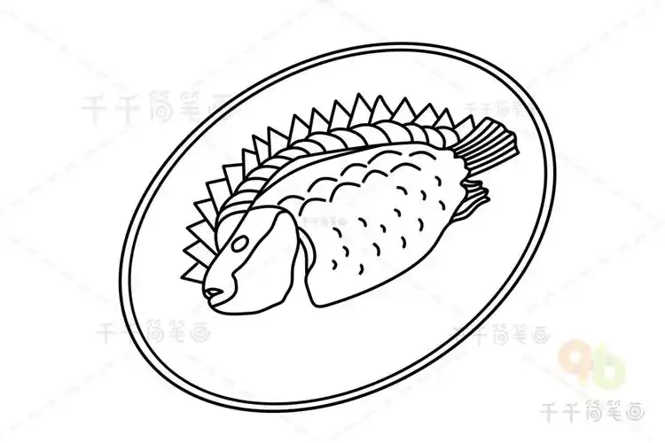 安徽合肥包公鱼简笔画