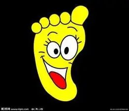 小脚丫简笔画过程