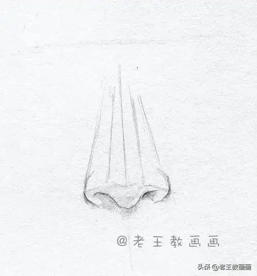 零基础临摹教程,教你画五官鼻子