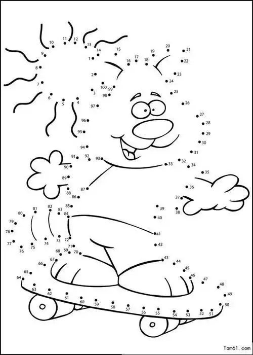 数字连线7图片简笔画图片少儿图库中国儿童资源网