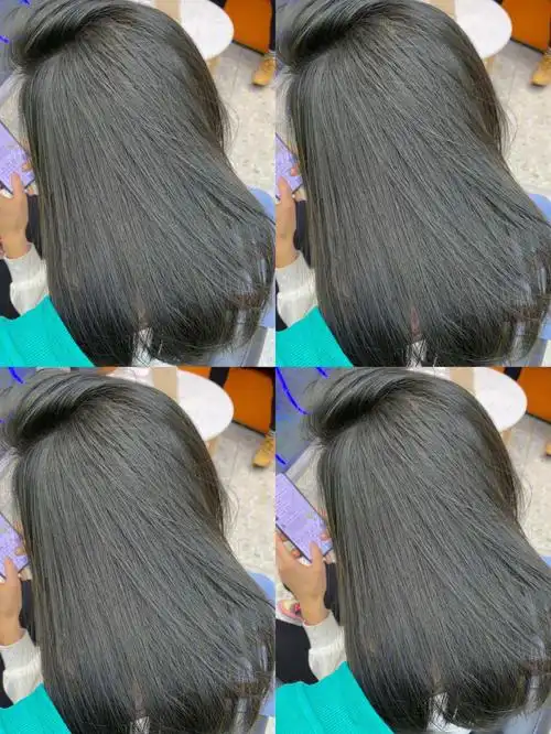 黑茶青色显白指数超高的发色