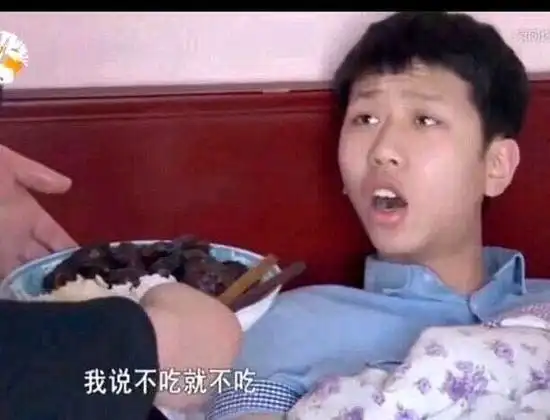 我说不吃就不吃王境泽不吃王境表情