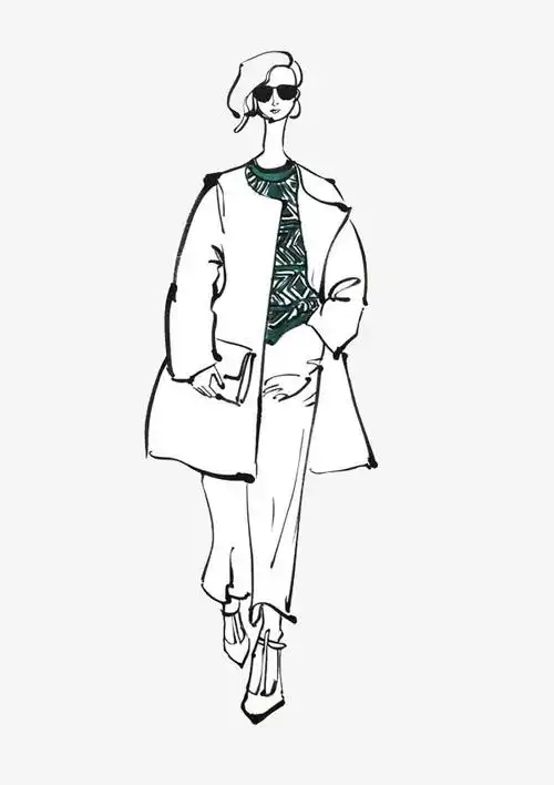 时尚女装手绘设计稿