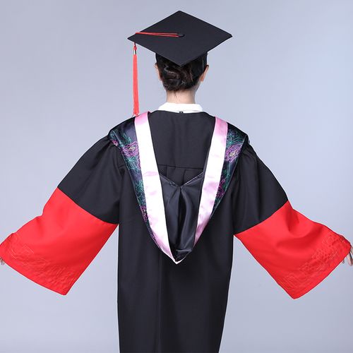 博士毕业礼服文科理科垂布博士帽现货学位服文民族服装