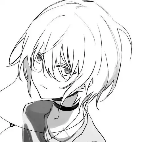 进来拿 高冷黑白漫画风动漫男生头像