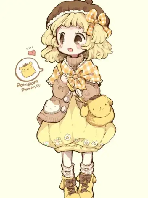 适合少儿临摹学习的q版动漫女角色