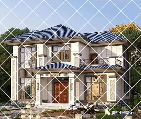 20款面积100平方米二层农村小别墅,居家养老农村二层别墅好户型