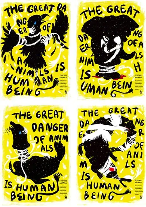 第三届飞鱼奖国际海报创意设计大赛获奖作品展示 - 经济观察网 - 专业