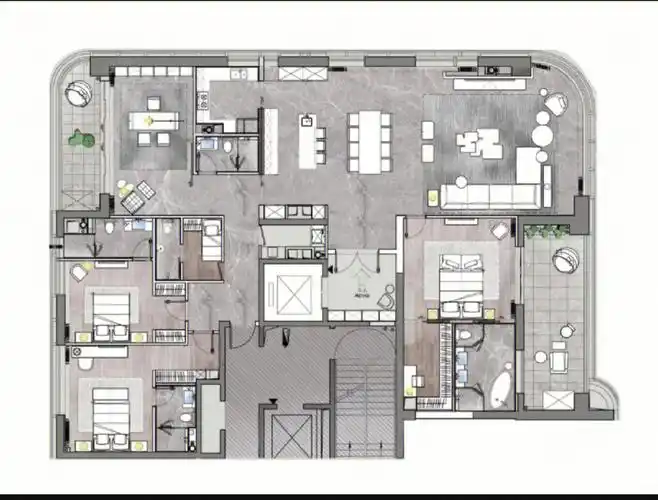 昆明350m05大平层户型赏析