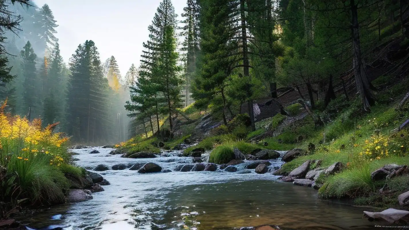 绿色森林电脑壁纸,清新养眼 亲们,想要给电脑桌面换上一款清新养眼的