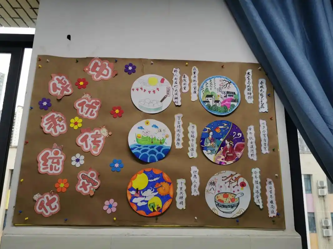 教室布置～纯手工打造 花了一个星期的时间,领导要求不能直接买模板来