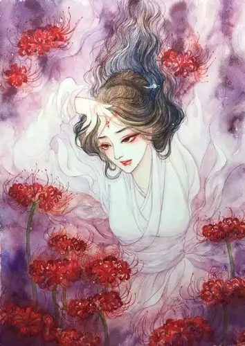 古风手绘美人 〕作者 谷茜茜是喵茜