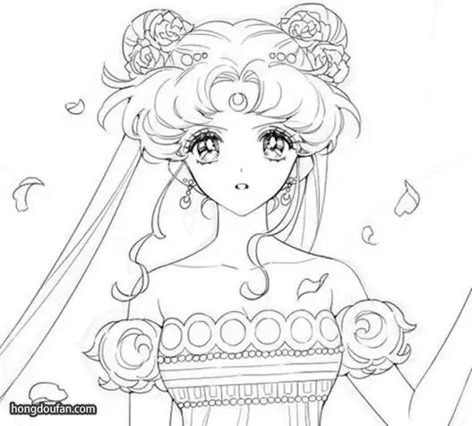 简单的美少女战士的简笔画