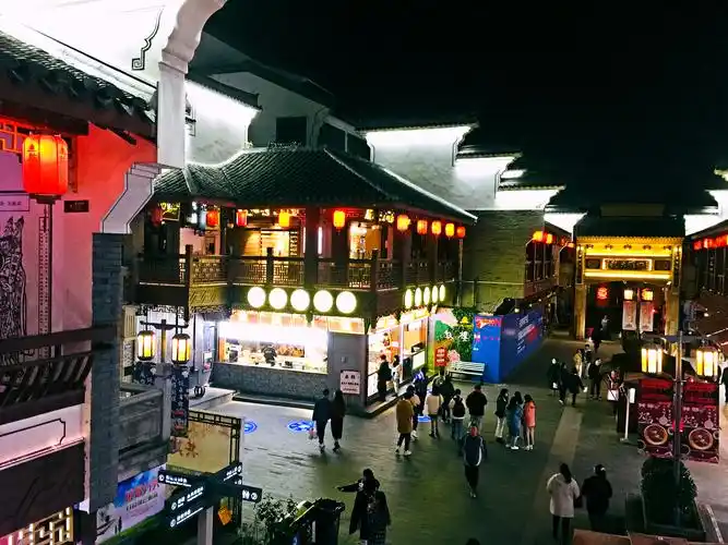 宁波鼓楼步行街夜景