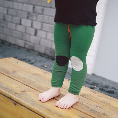 2016早春新品儿童膝盖补丁九分裤男女童潮款纯棉基础打底裤袜