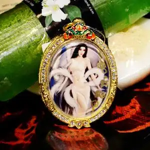 菩宝银 泰国佛牌正品 阿赞明开光九尾狐仙 招爱情助桃花异性缘