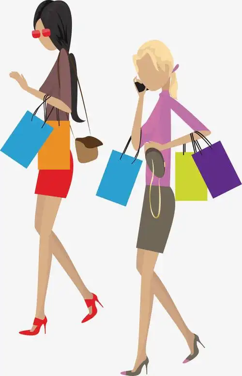 逛街的人免抠素材免费下载_觅元素51yuansu.com