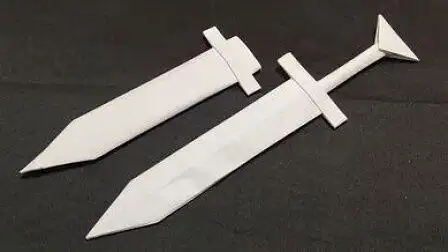 教你用a4纸折一把剑2年前04:44趣味折纸,怎么用一张纸折一把剑,折纸