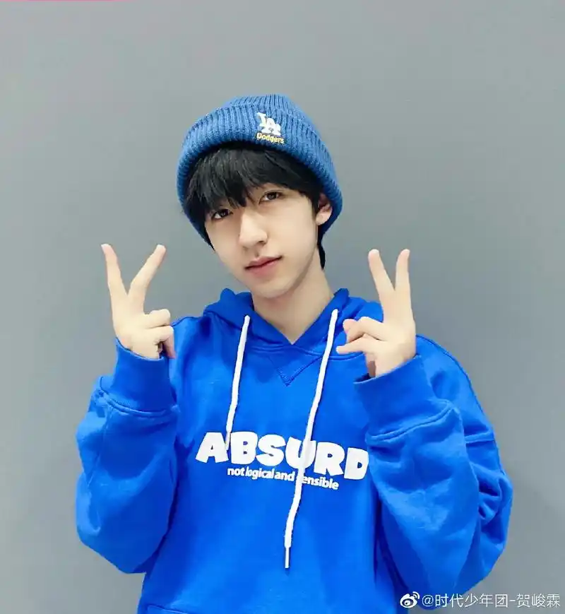 哦豁,是我们的帅气小蓝孩呀～快乐换壁纸～#贺峻霖 #帅小孩 - 抖音