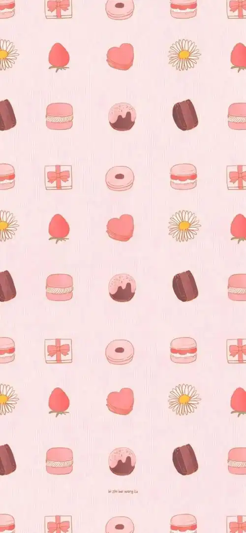 小清新可爱平铺壁纸聊天背景