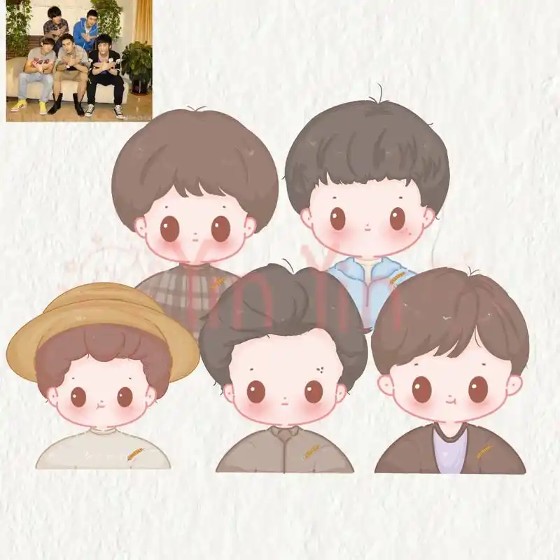 今天是五人小合照