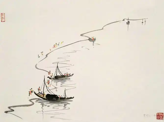 【水墨画】吴冠中大师水墨中的写意和写实