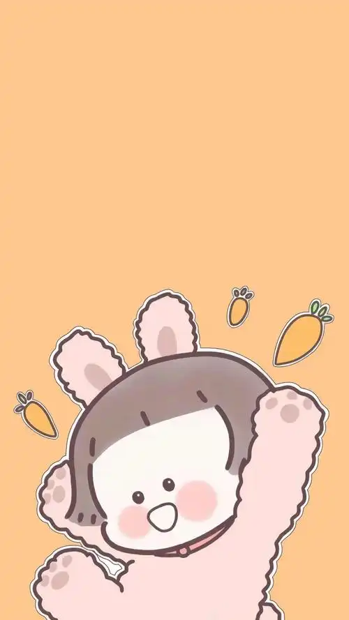 萌趣可爱卡通情侣手机壁纸_可爱_手机壁纸下载_美桌网
